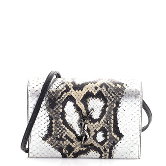 Saint Laurent Classic Monogram Wallet on Strap Python Toy