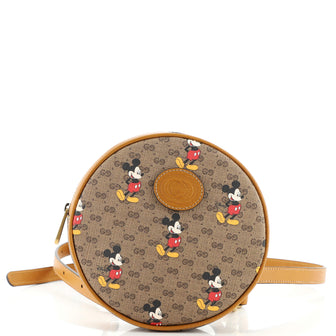 Gucci Disney Mickey Mouse Round Backpack Printed Mini GG Coated Canvas Mini