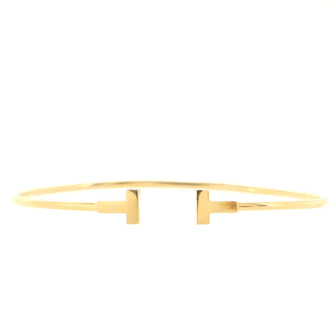 Tiffany & Co. T Wire Bracelet 18K Yellow Gold Narrow