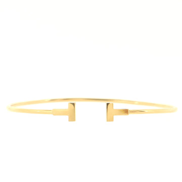 Tiffany & Co. T Wire Bracelet 18K Yellow Gold Narrow