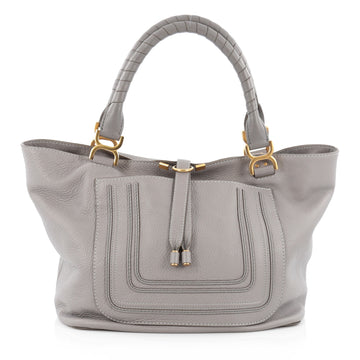 Chloe Marcie Tote Leather gray