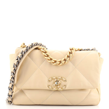 Chanel 19 Flap Bag Quilted Lambskin Medium