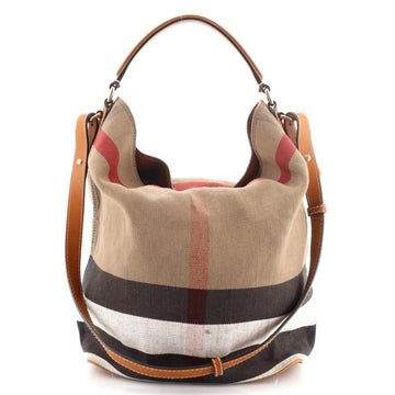 Burberry Ashby Bag House Check Canvas Medium