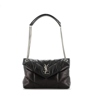 Saint Laurent LouLou Puffer Shoulder Bag Quilted Leather Small