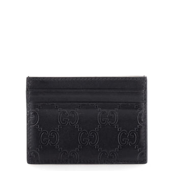 Gucci Card Holder Guccissima Leather