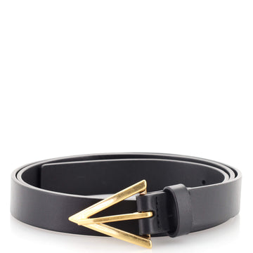 Bottega Veneta Triangle Buckle Belt Leather Thin