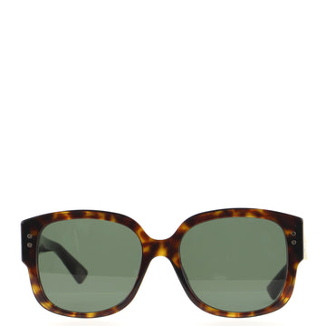 Christian Dior Lady Dior Studs 3 Round Sunglasses Cannage Embossed Acetate
