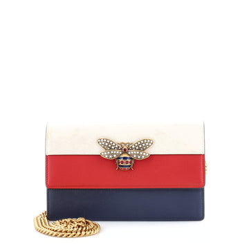 Gucci Queen Margaret Chain Wallet Leather Mini