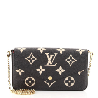 Louis Vuitton Felicie Pochette Bicolor Monogram Empreinte Giant