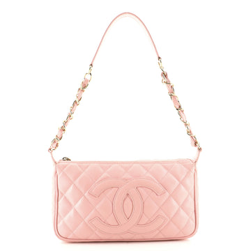 Chanel Timeless CC Chain Shoulder Bag Quilted Caviar Small