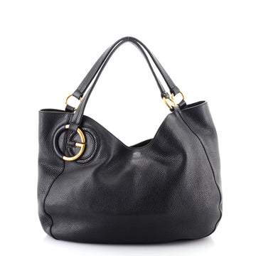 Gucci Twill Shoulder Bag Leather