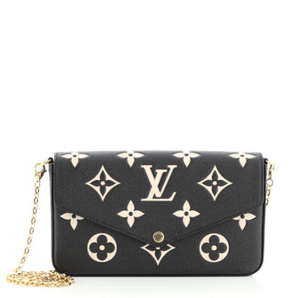 Louis Vuitton Felicie Pochette Bicolor Monogram Empreinte Giant