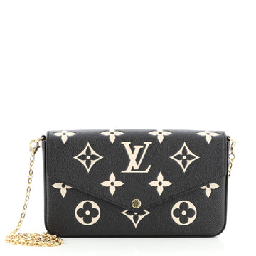 Louis Vuitton Felicie Pochette Bicolor Monogram Empreinte Giant