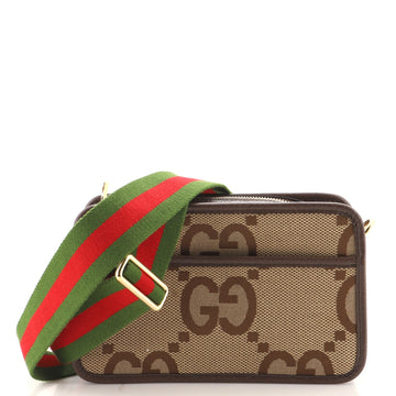 Gucci Camera Bag Jumbo GG Canvas Mini