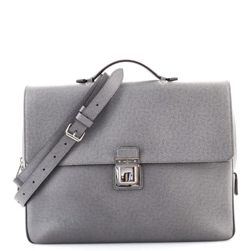 Louis Vuitton Vassili Handbag Taiga Leather PM