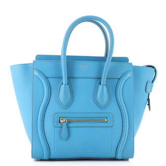 Celine Luggage Bag Grainy Leather Micro