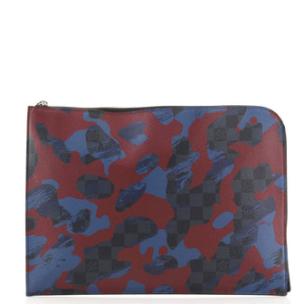Louis Vuitton Pochette Jour Limited Edition Camouflage Damier Cobalt GM