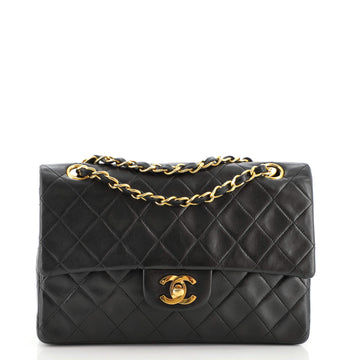 Chanel Vintage Classic Double Flap Bag Quilted Lambskin Small