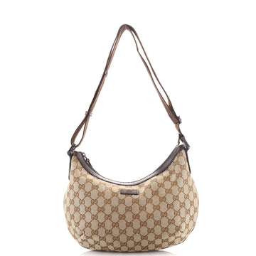 Gucci Saddle Zip Messenger Bag GG Canvas Medium