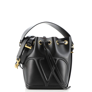 Valentino VLogo Walk Bucket Bag Leather