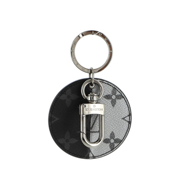 Louis Vuitton Round Bag Charm and Key Holder Limited Edition Monogram Eclipse Split Canvas