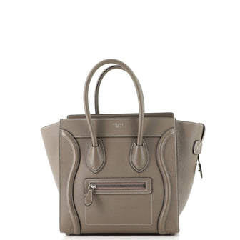 Celine Luggage Bag Grainy Leather Micro