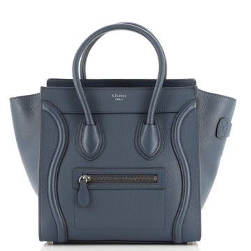 Celine Luggage Bag Grainy Leather Micro
