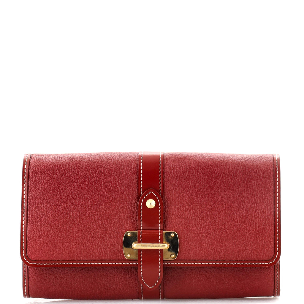 Louis Vuitton Suhali Le Favori Wallet Leather Red 15465984