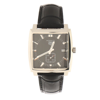 Tag Heuer Monaco Calibre 6 Automatic Watch Stainless Steel and Alligator 37