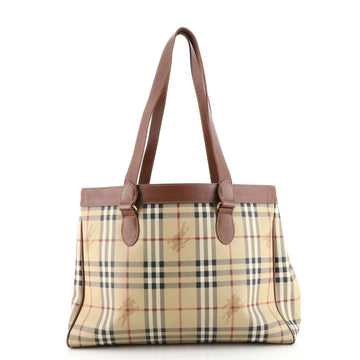 Burberry Regent Tote Haymarket Coated Canvas Medium