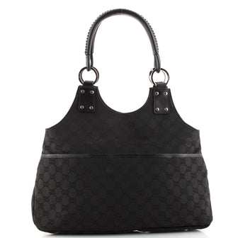 Gucci Ring Handle Shoulder Bag GG Canvas Medium