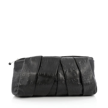 Chanel 31 Rue Cambon Clutch Embossed Leather Large