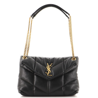 Saint Laurent LouLou Puffer Shoulder Bag Quilted Leather Small
