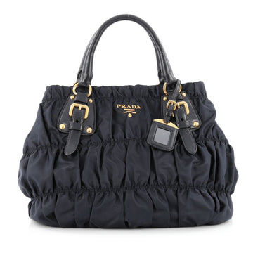 Prada Gaufre Convertible Tote Tessuto Large