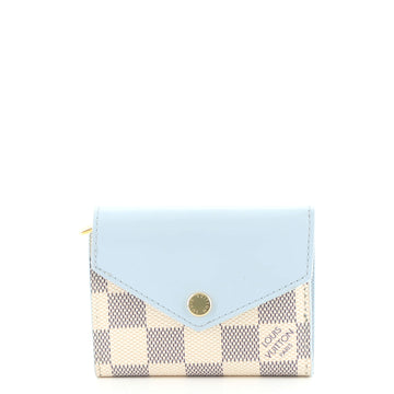 Louis Vuitton Zoe Wallet Damier and Leather