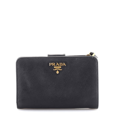 Prada French Wallet Saffiano Leather Compact