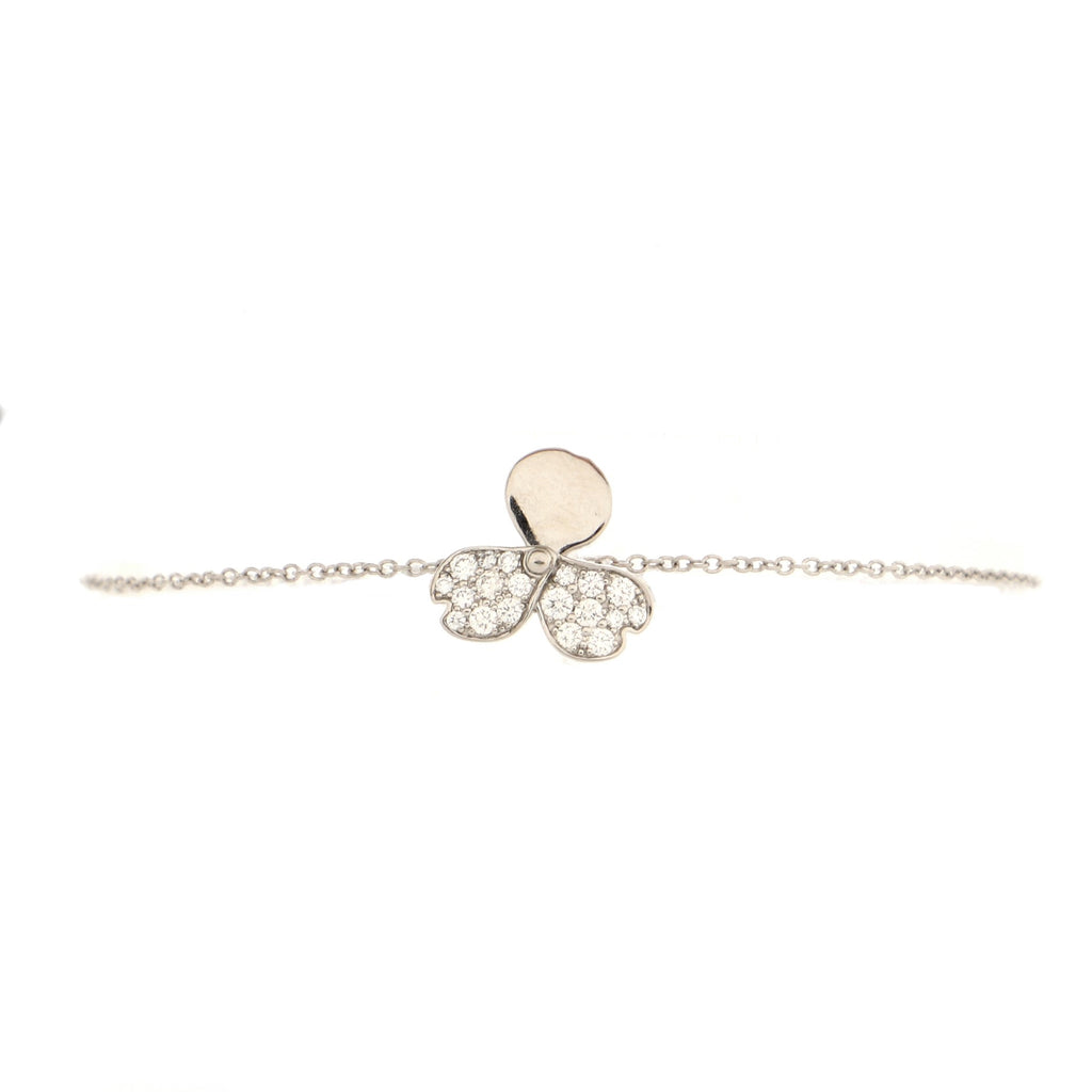 Tiffany & Co. Paper Flowers Diamond Bracelet In 950 Platinum 0.17 Ctw |  Chairish