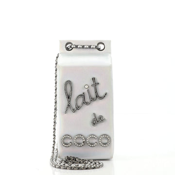 Chanel Lait de Coco Milk Carton Minaudiere Leather