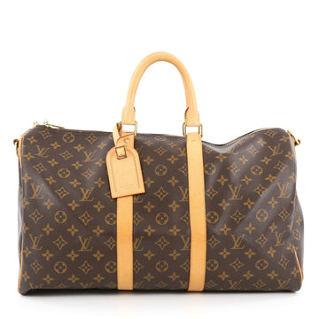 Louis Vuitton Keepall Bandouliere Bag Monogram Canvas 45 Brown