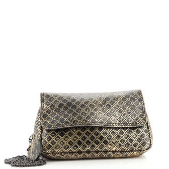 Bottega Veneta Expandable Chain Crossbody Bag Intrecciomirage Leather Small