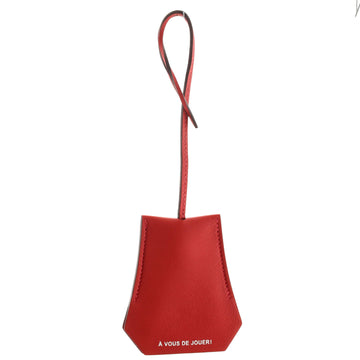 Hermes Clochette Narcisse Bag Charm Leather and Metal