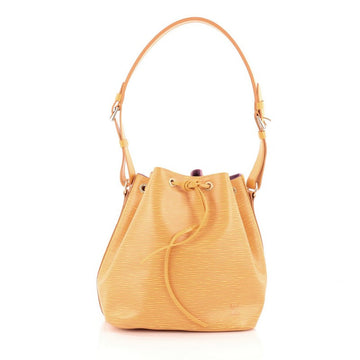 Louis Vuitton Petit Noe Handbag Epi Leather Yellow