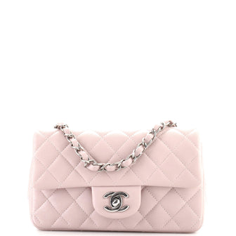 Chanel Classic Single Flap Bag Quilted Lambskin Mini