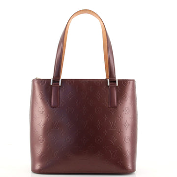 Louis Vuitton Mat Stockton Handbag Monogram Vernis