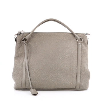 Louis Vuitton Antheia Ixia Handbag Leather MM Gray