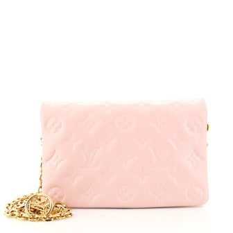 Louis Vuitton LV pochette coussin new Pink Leather ref.375262