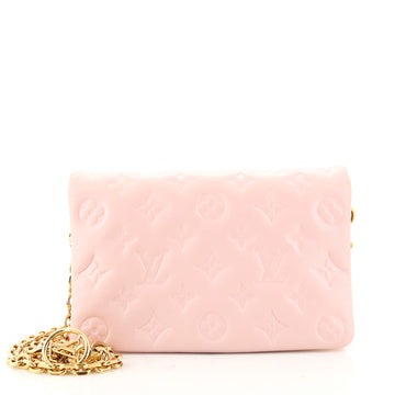Louis Vuitton Coussin Pochette Monogram Embossed Lambskin