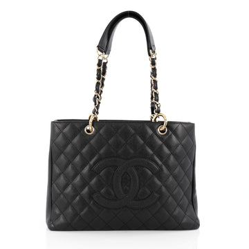 Chanel Grand Shopping Tote Quilted Caviar