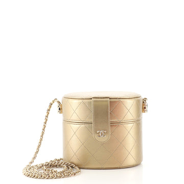 Chanel CC Allure Vanity Case with Chain Quilted Lambskin Small