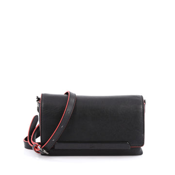 Christian Louboutin Rougissime Crossbody Bag Leather Small Black